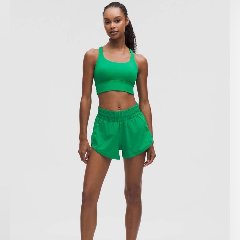 Lululemon Track That High-Rise Lined Short 3" in Emerald Size 4 New NWOT